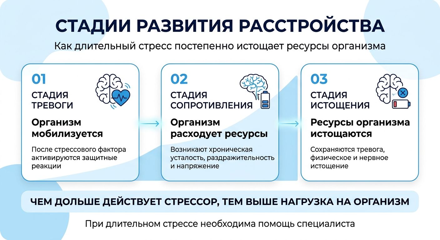 Лечение стресса в Троицке инфографика